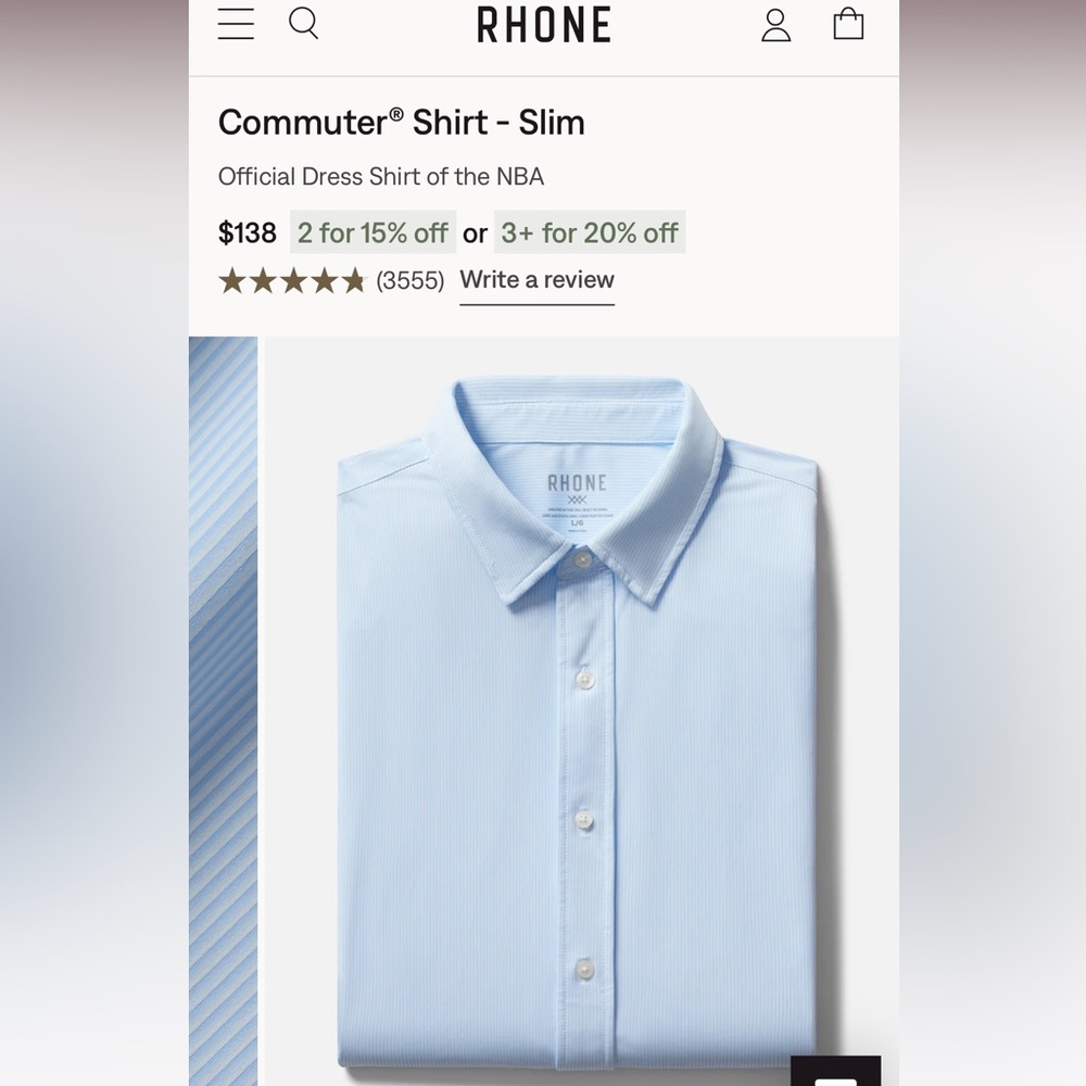 Rhone Commuter Shirt - Slim Fit